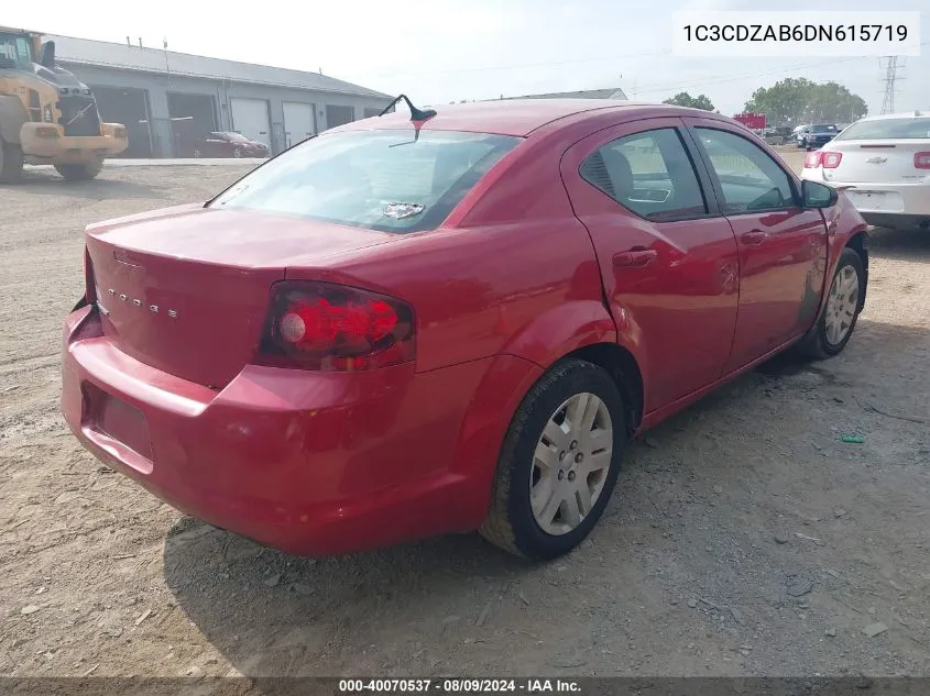 1C3CDZAB6DN615719 2013 Dodge Avenger Se