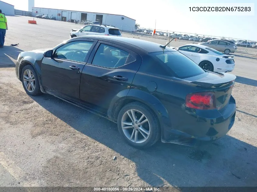 1C3CDZCB2DN675283 2013 Dodge Avenger Sxt