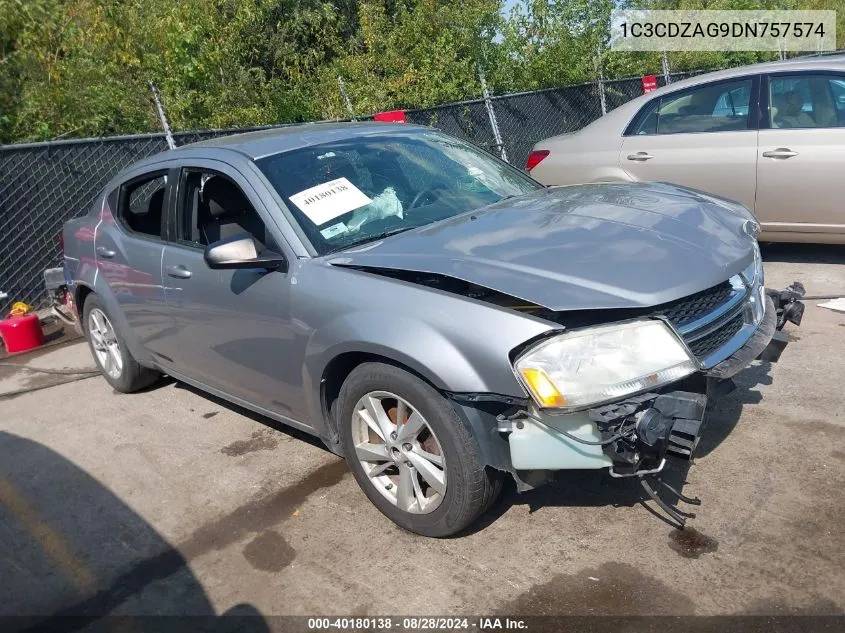 1C3CDZAG9DN757574 2013 Dodge Avenger Se V6