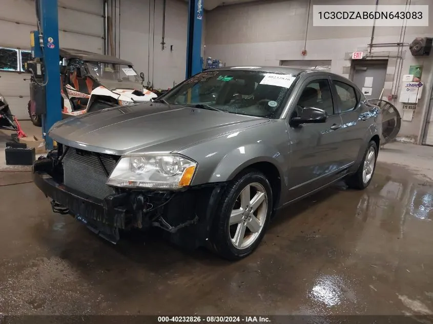 1C3CDZAB6DN643083 2013 Dodge Avenger Se