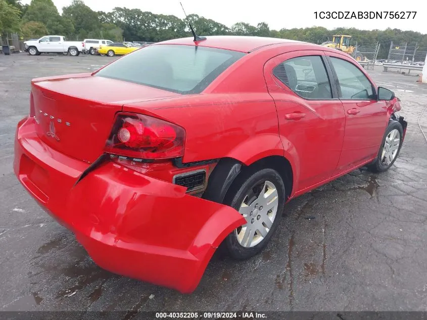 1C3CDZAB3DN756277 2013 Dodge Avenger Se