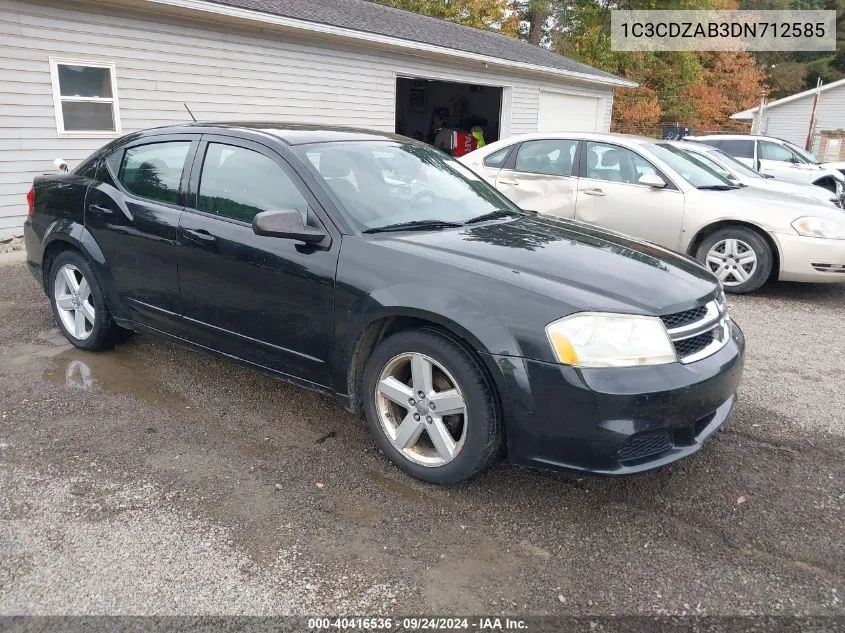 1C3CDZAB3DN712585 2013 Dodge Avenger Se