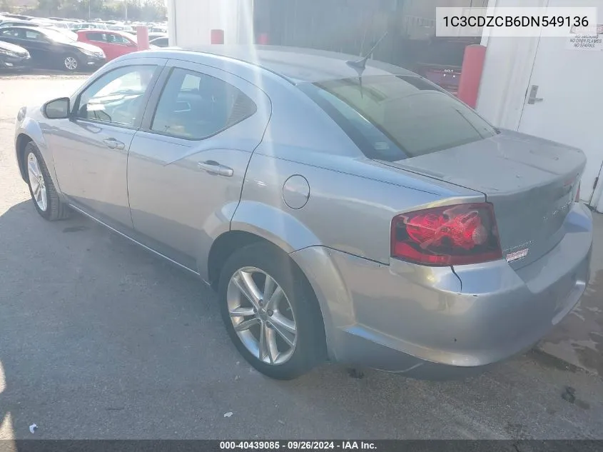 1C3CDZCB6DN549136 2013 Dodge Avenger Sxt