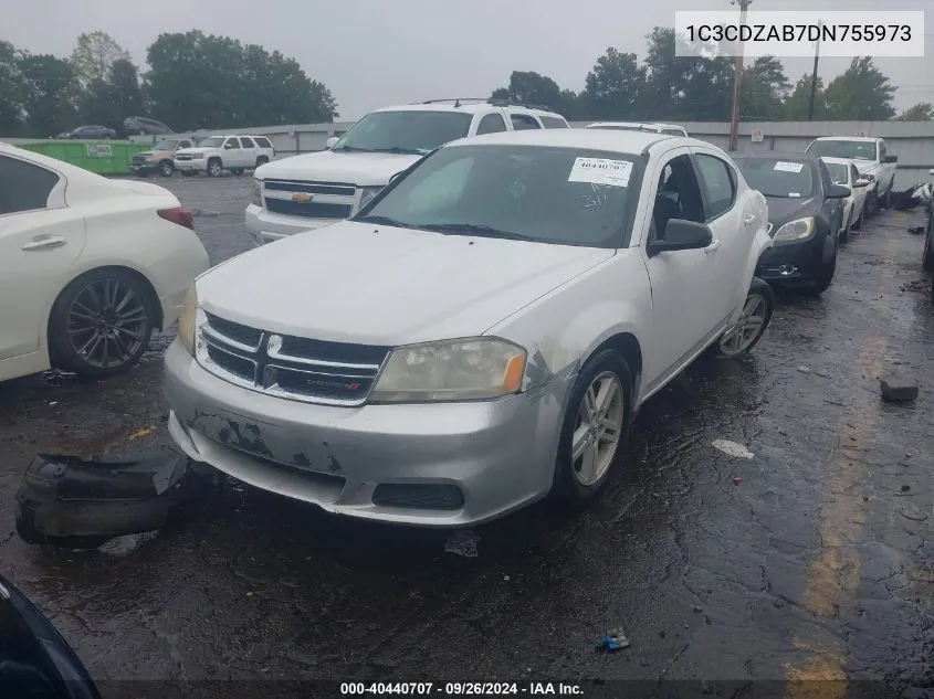 1C3CDZAB7DN755973 2013 Dodge Avenger Se