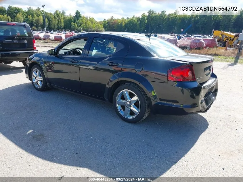 1C3CDZAB1DN564792 2013 Dodge Avenger Se