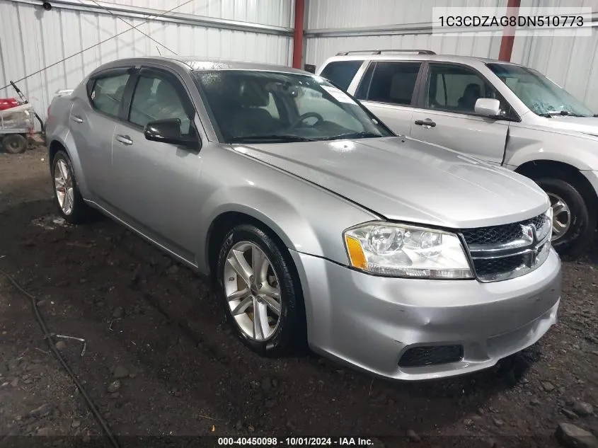 1C3CDZAG8DN510773 2013 Dodge Avenger Se V6