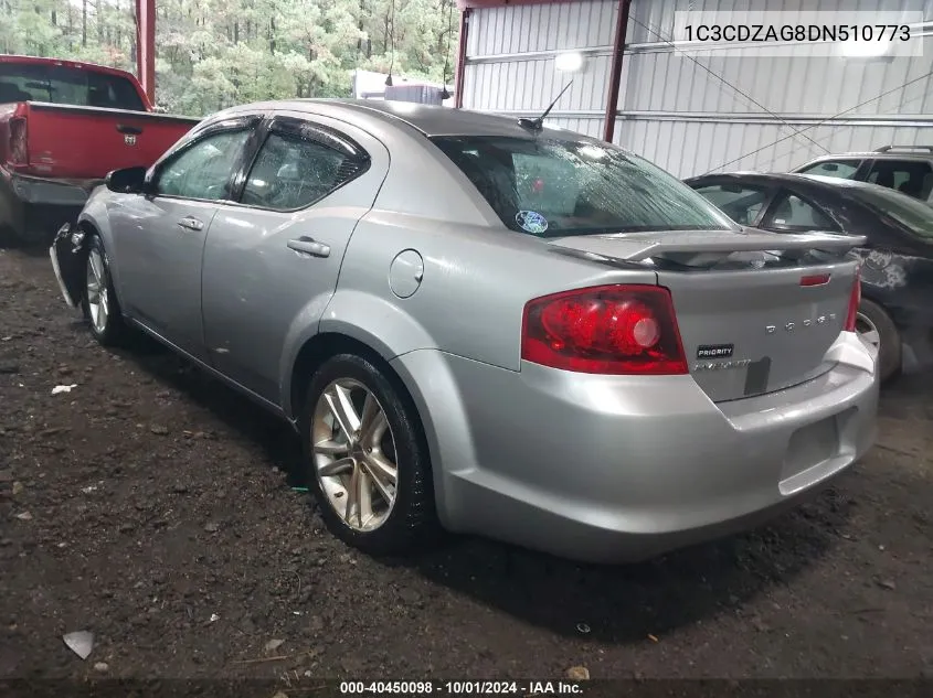 1C3CDZAG8DN510773 2013 Dodge Avenger Se V6