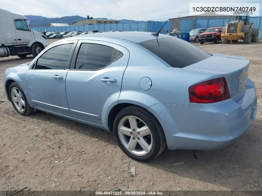 1C3CDZCB8DN740749 2013 Dodge Avenger Sxt