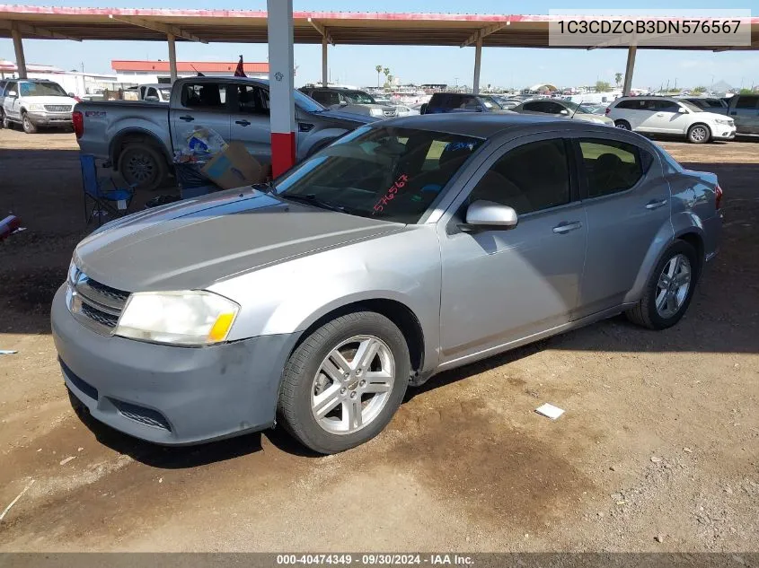 1C3CDZCB3DN576567 2013 Dodge Avenger Sxt