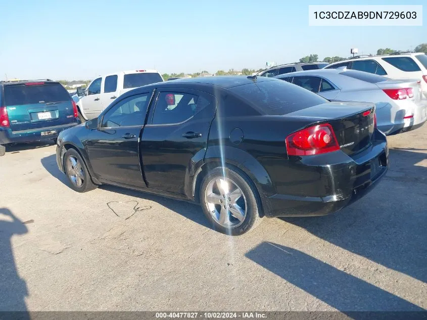 1C3CDZAB9DN729603 2013 Dodge Avenger Se