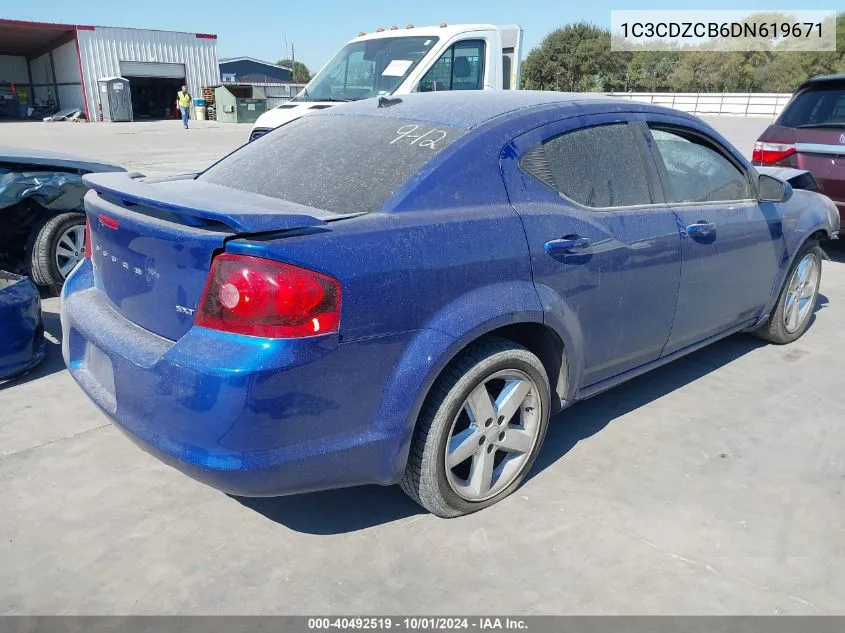 1C3CDZCB6DN619671 2013 Dodge Avenger Sxt