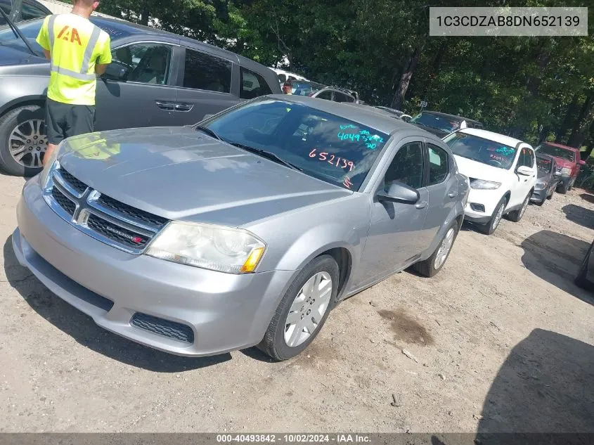 1C3CDZAB8DN652139 2013 Dodge Avenger Se