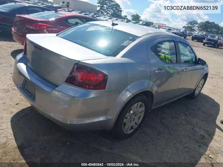 1C3CDZAB8DN652139 2013 Dodge Avenger Se