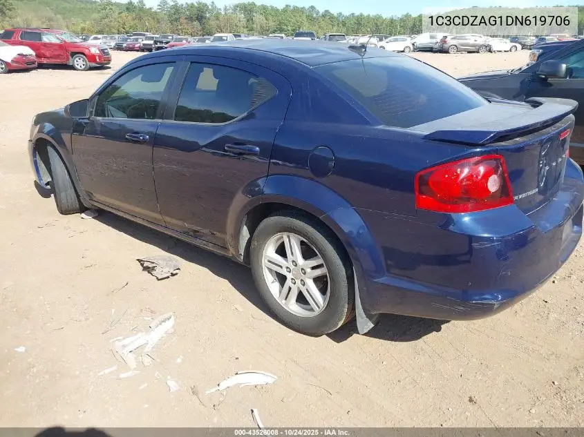 1C3CDZAG1DN619706 2013 Dodge Avenger Se V6