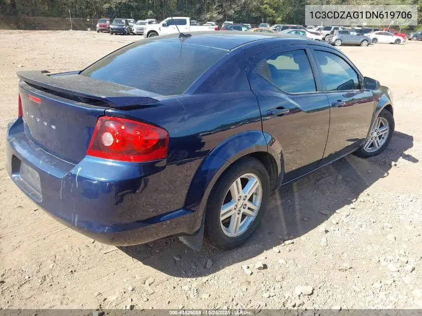 1C3CDZAG1DN619706 2013 Dodge Avenger Se V6