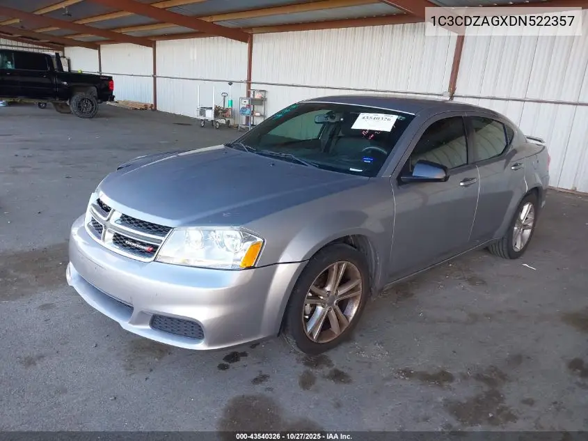 1C3CDZAGXDN522357 2013 Dodge Avenger Se V6