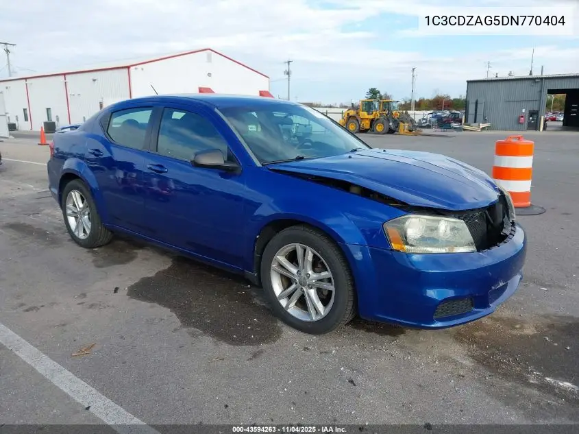 1C3CDZAG5DN770404 2013 Dodge Avenger Se V6