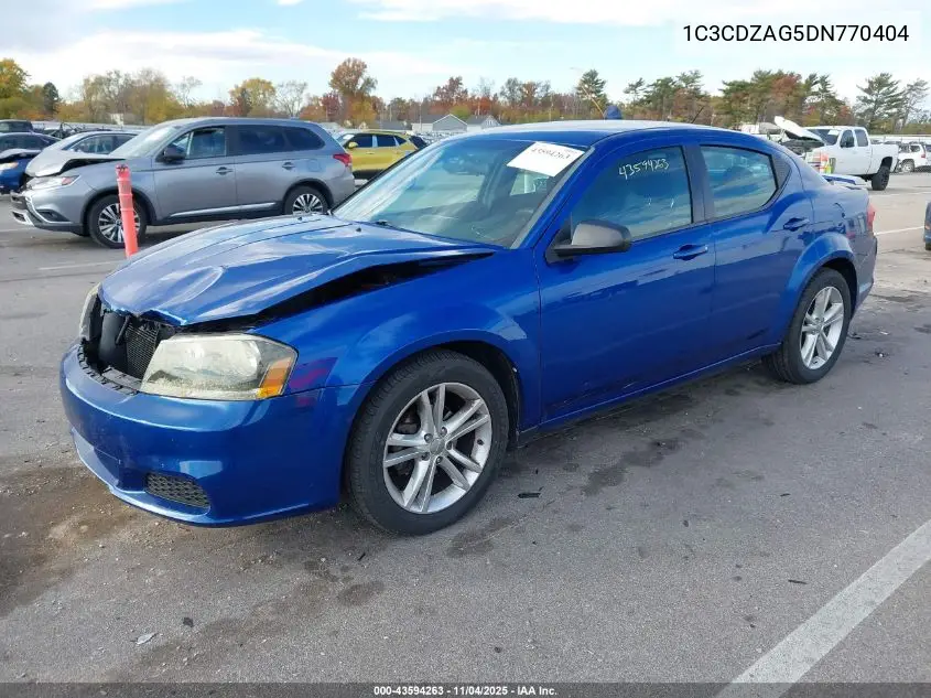 1C3CDZAG5DN770404 2013 Dodge Avenger Se V6