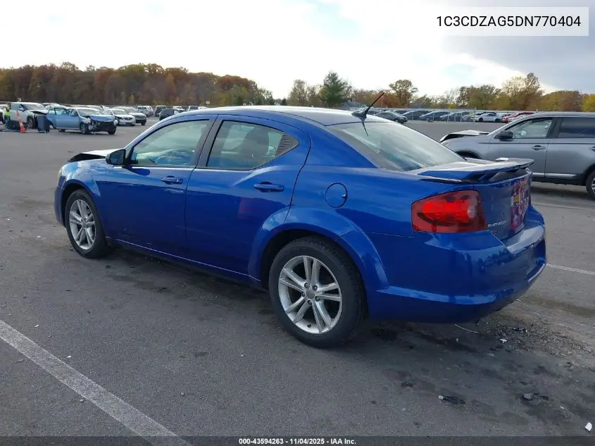 1C3CDZAG5DN770404 2013 Dodge Avenger Se V6