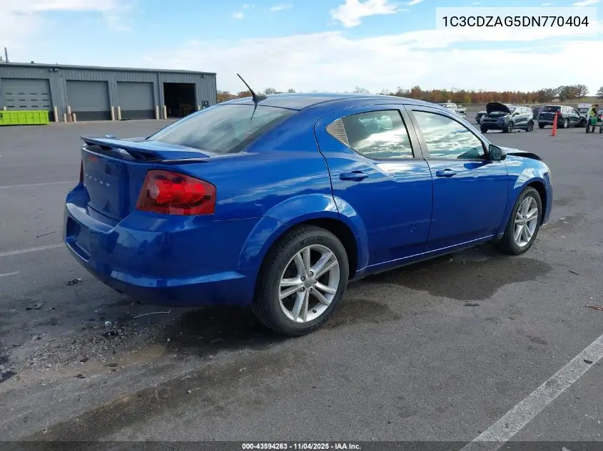 1C3CDZAG5DN770404 2013 Dodge Avenger Se V6