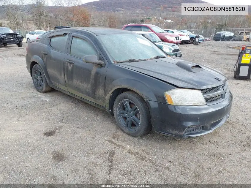 1C3CDZAG8DN581620 2013 Dodge Avenger Se V6