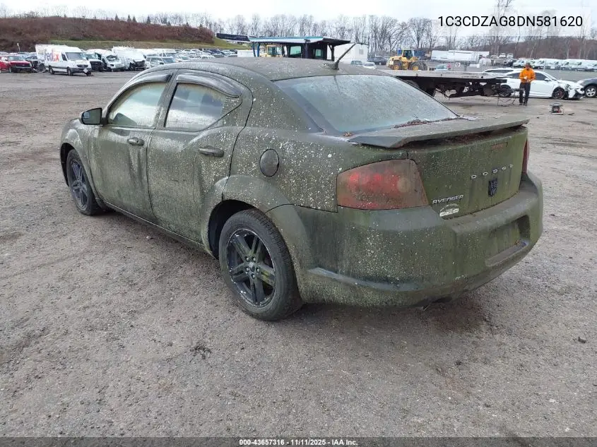 1C3CDZAG8DN581620 2013 Dodge Avenger Se V6