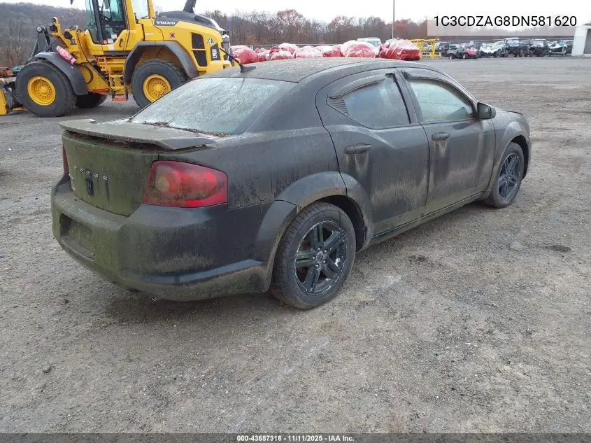 1C3CDZAG8DN581620 2013 Dodge Avenger Se V6
