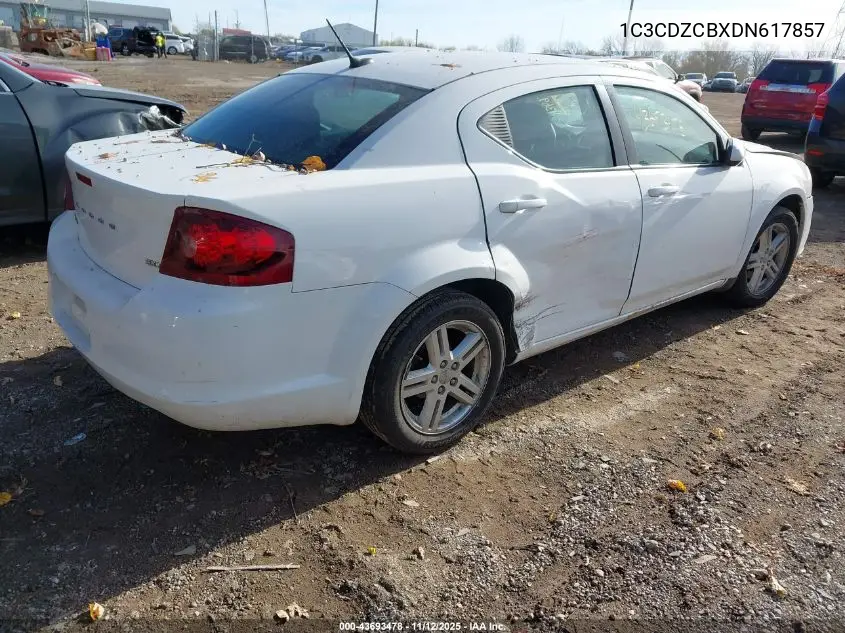 1C3CDZCBXDN617857 2013 Dodge Avenger Sxt