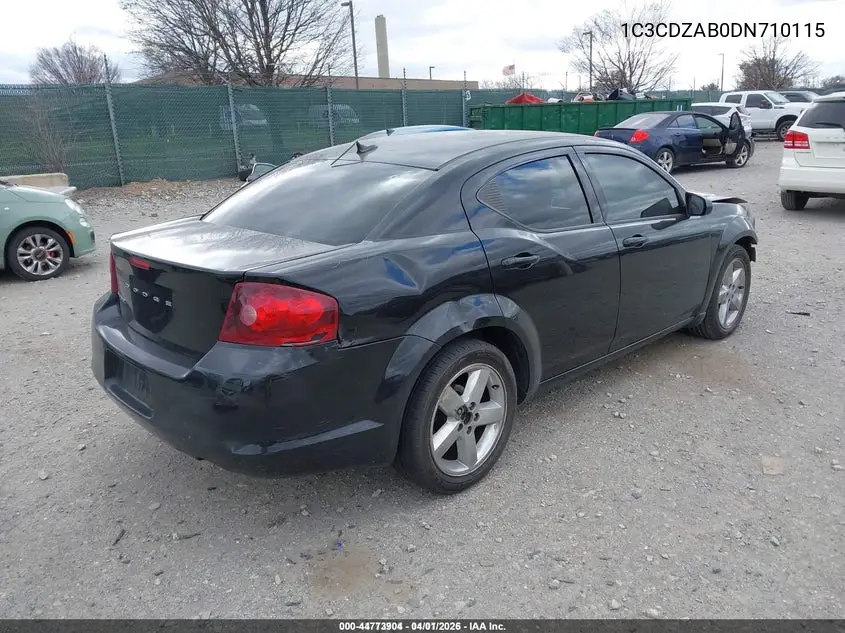 1C3CDZAB0DN710115 2013 Dodge Avenger Se