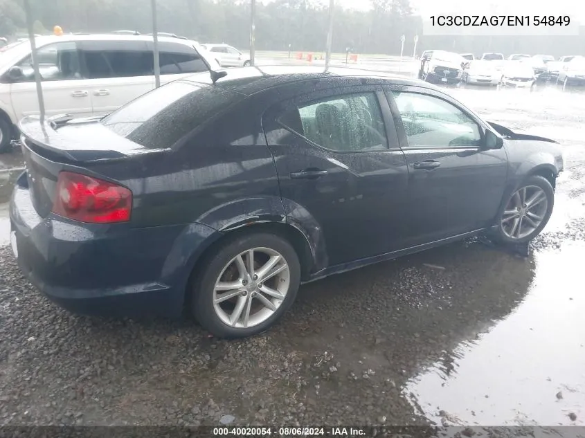 1C3CDZAG7EN154849 2014 Dodge Avenger Se