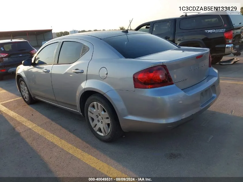 1C3CDZAB5EN133129 2014 Dodge Avenger Se