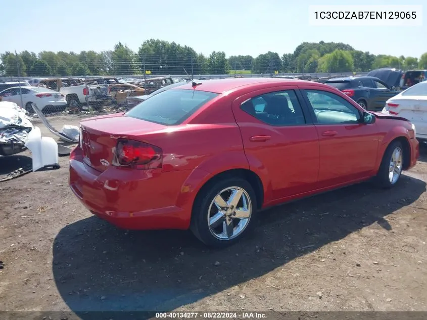 1C3CDZAB7EN129065 2014 Dodge Avenger Se