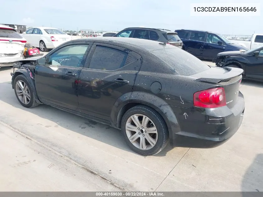 1C3CDZAB9EN165646 2014 Dodge Avenger Se