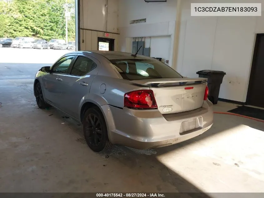 1C3CDZAB7EN183093 2014 Dodge Avenger Se