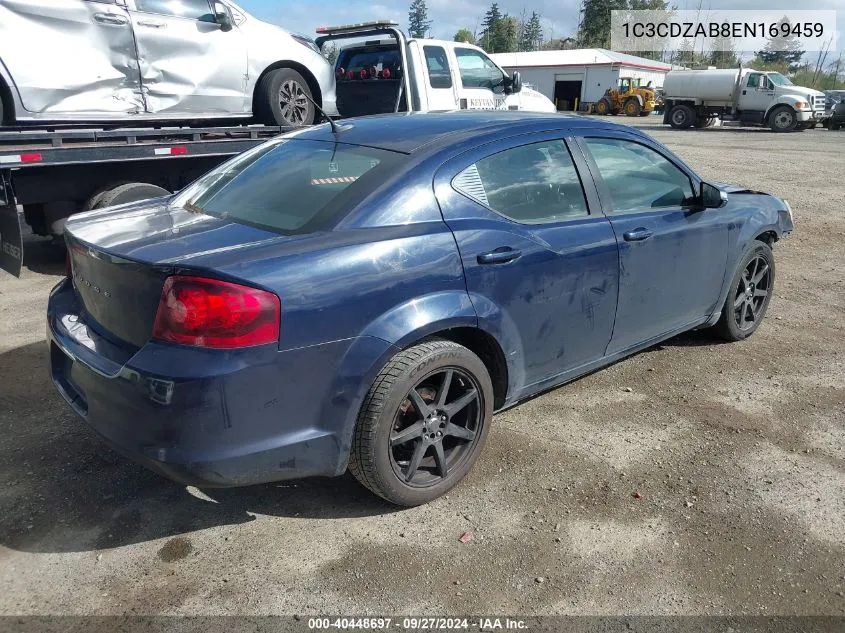 1C3CDZAB8EN169459 2014 Dodge Avenger Se