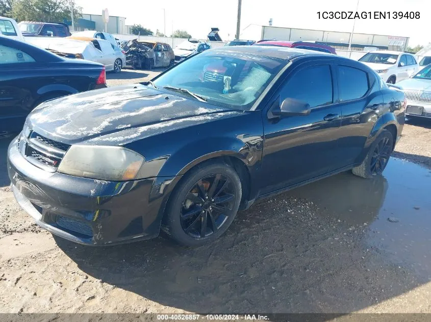 1C3CDZAG1EN139408 2014 Dodge Avenger Se