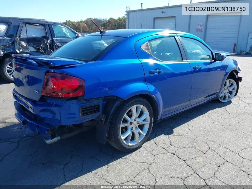1C3CDZBG9EN138750 2014 Dodge Avenger R/T