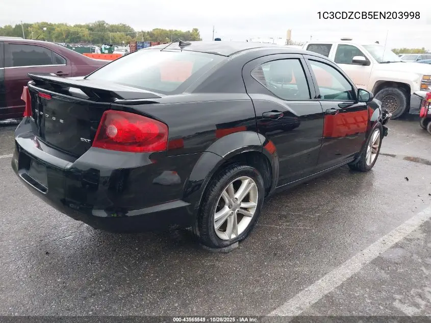 1C3CDZCB5EN203998 2014 Dodge Avenger Sxt