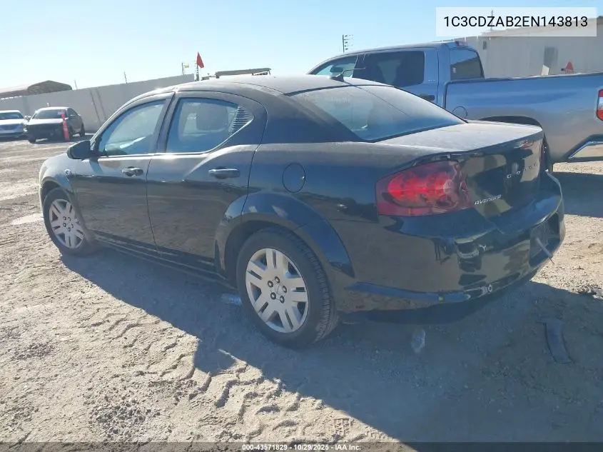 1C3CDZAB2EN143813 2014 Dodge Avenger Se