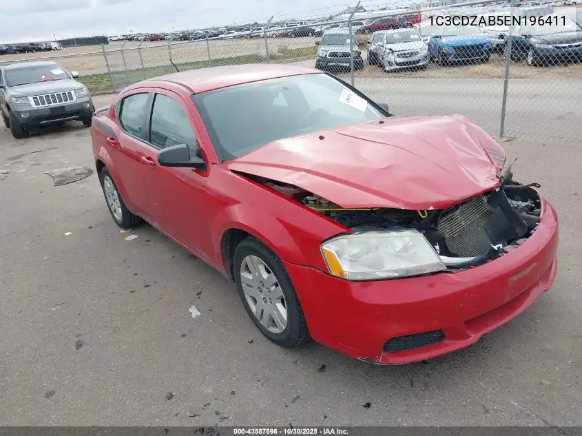 1C3CDZAB5EN196411 2014 Dodge Avenger Se