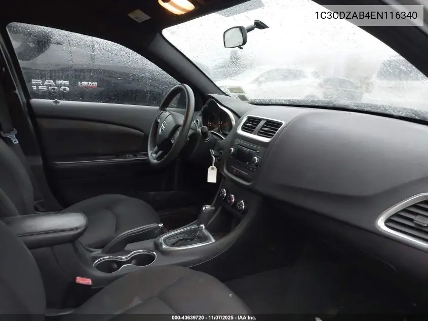 1C3CDZAB4EN116340 2014 Dodge Avenger Se