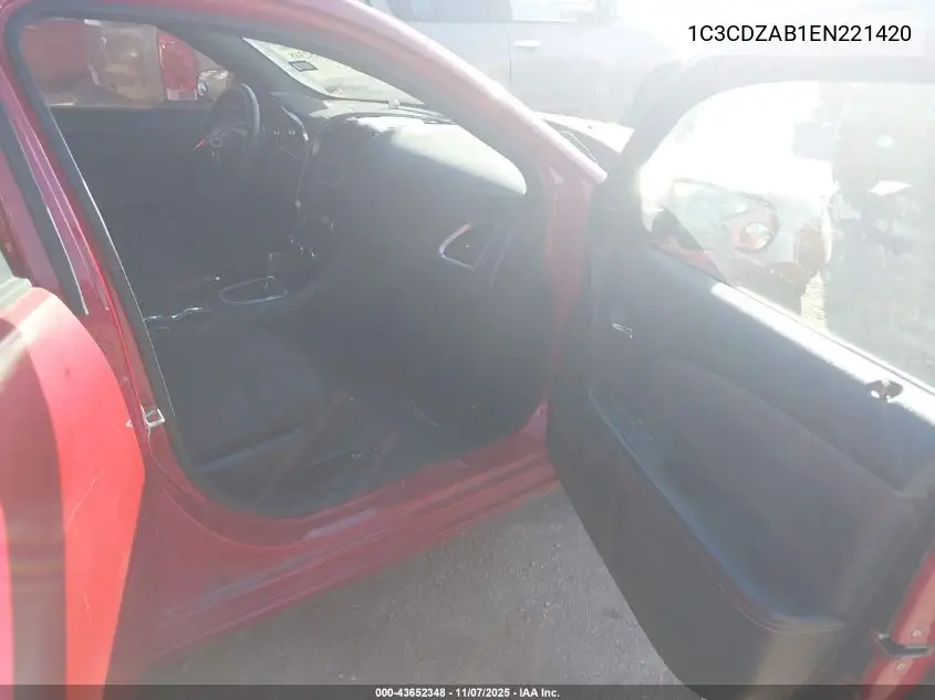 1C3CDZAB1EN221420 2014 Dodge Avenger Se