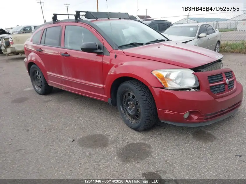 2007 Dodge Caliber Sxt VIN: 1B3HB48B47D525755 Lot: 12611946