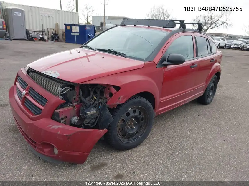 2007 Dodge Caliber Sxt VIN: 1B3HB48B47D525755 Lot: 12611946