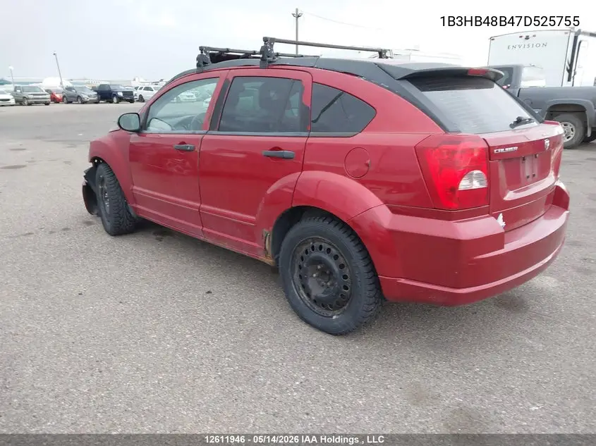 2007 Dodge Caliber Sxt VIN: 1B3HB48B47D525755 Lot: 12611946