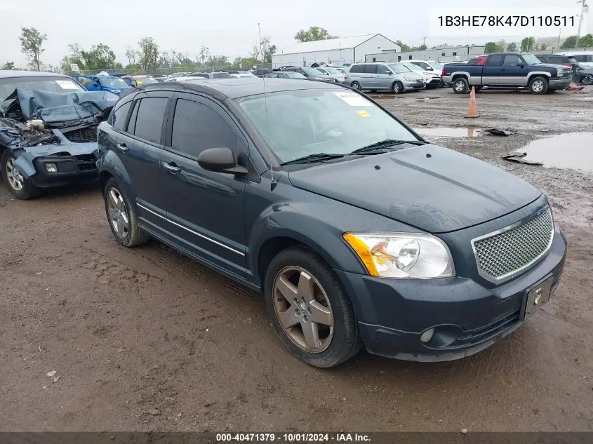 1B3HE78K47D110511 2007 Dodge Caliber R/T