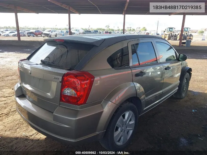 1B3HB48B17D219385 2007 Dodge Caliber Sxt