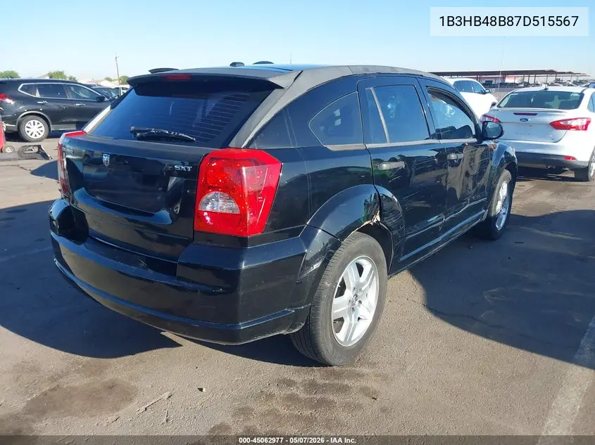 1B3HB48B87D515567 2007 Dodge Caliber Sxt