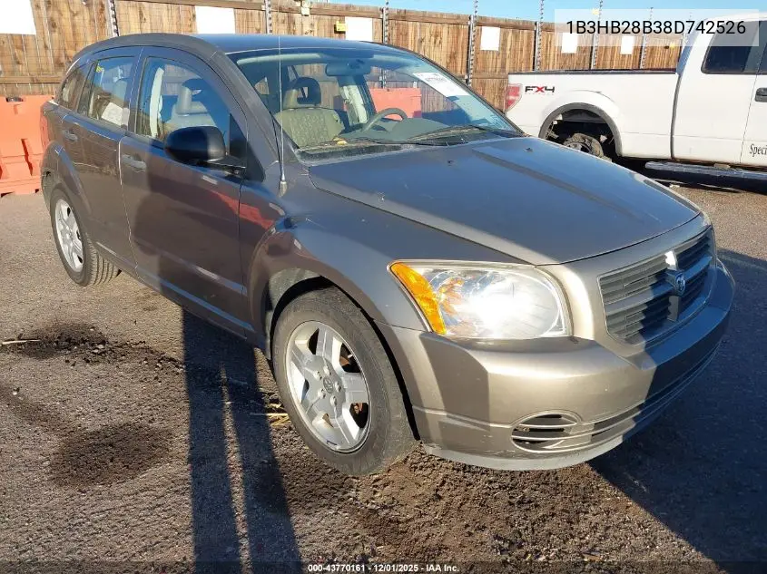 1B3HB28B38D742526 2008 Dodge Caliber Se