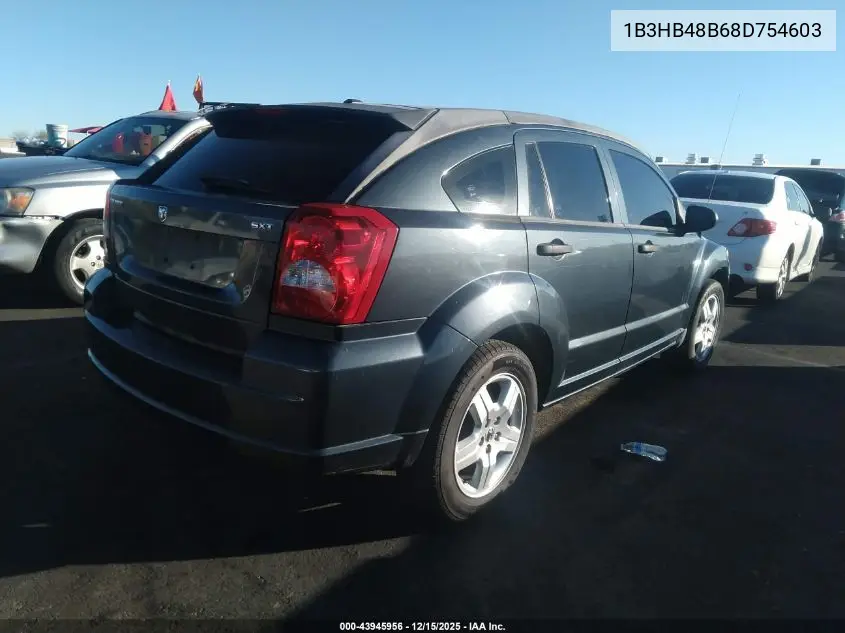 1B3HB48B68D754603 2008 Dodge Caliber Sxt